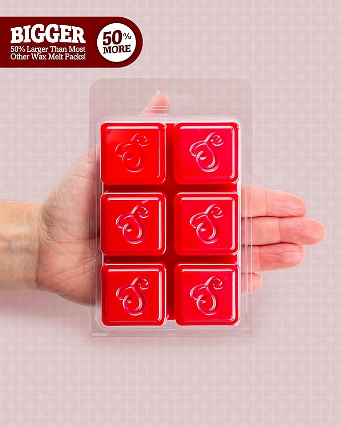 Shortie's Candle Company Valentine's Wax Melts Variety 5 Pack - Formula 117-5 Highly Scented 3 Oz. Bars - Made with Natural & Essential Oils - Valentine's Day Warmer Wax Cubes