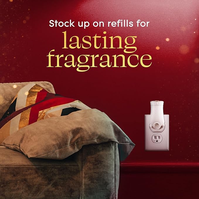 Glade PlugIns Refills Air Freshener, Warm Apple & Spices, Scented and Essential Oils for Home and Bathroom, 0.67 Fl Oz, 10 Count