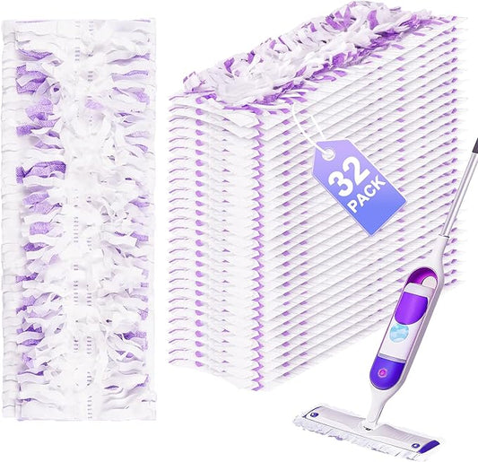 32 Pcs 5X Cleaning Power Mop Pads for Swiffer Power Mop, Multi-Surface Mopping Pad Refills for Floor Cleaning