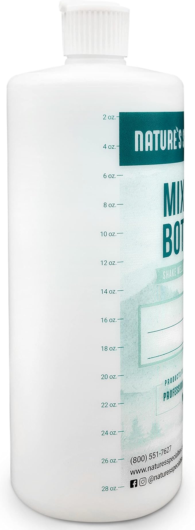 Nature's Specialties Mixing Bottle and Dog Shampoo Conditioner Concentrate Bundle, Easy to Read Measurements Mixing Bottle 32 oz, Yard Dog Dog Shampoo Conditioner Concentrate 1 gal