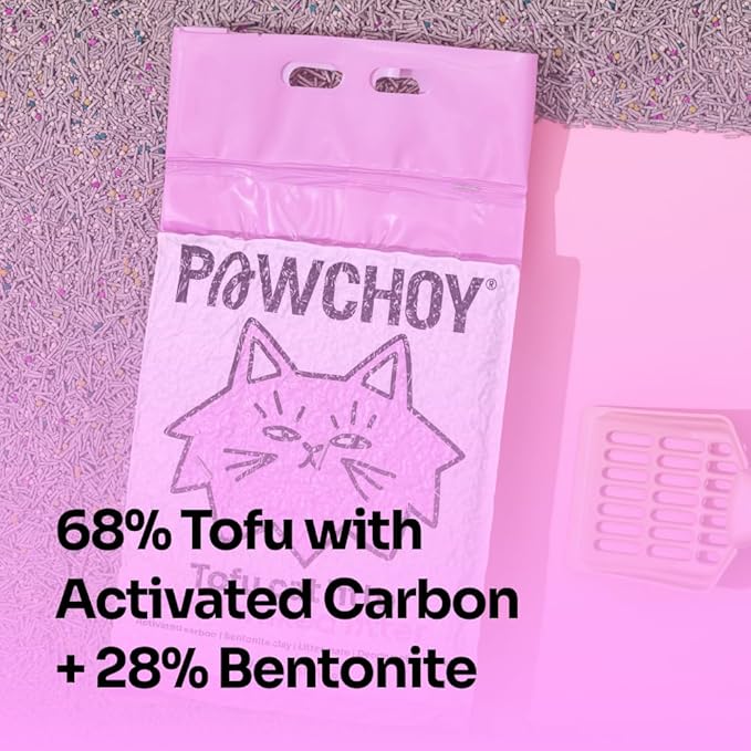 5 in 1 Mixed Cat Litter – Clumping, Flushable, Ultra Absorbent & Fast Drying | 100% Natural, Dust-Free, Low Tracking | with Activated Carbon for Superior Odor Control (5.5 lbs × 1 Bags)