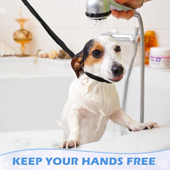 18 Pcs Pet Dog Grooming Loops Nylon Restraint Noose Adjustable Straps Fixed Dog Cat Safety Rope Supplies for Pet Grooming Table Bathtub, Blue, Black and Pink, 21 Inch