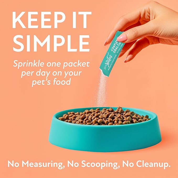ProBesties Complete Oral Care for Small Dogs, Probiotic Food Topper for Dental Care, Bad Breath Treatment for Dogs, Dog Breath Freshener & Perio Support, Dog Bad Breath Eliminator