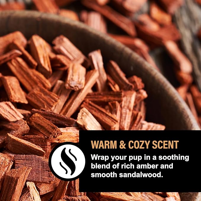 Amber Sandalwood Dog Care Gift Bundle – 3 Piece Grooming Set with Bubble Bath Shampoo Alternative, Deodorizing Coat Spray & Moisturizing Serum – Luxury Dog Spa Kit & Grooming Gift (Amber Sandalwood)