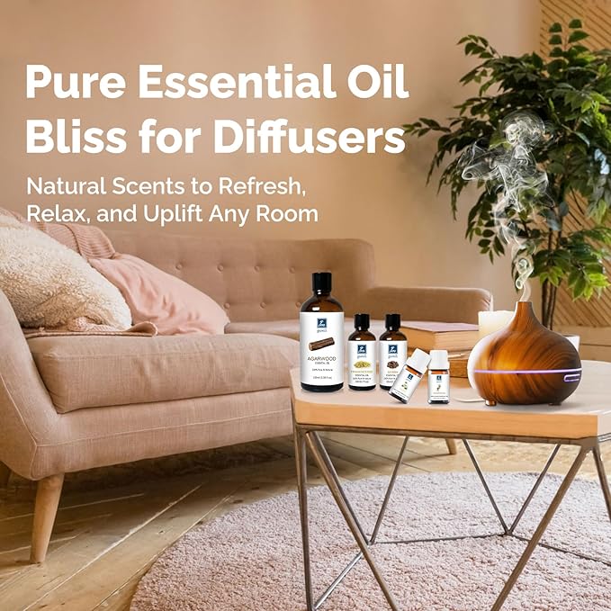 Hinoki Essential Oil 1 Oz – 100% Pure Natural Hinoki Oil for Diffuser, Skin, Hair, Massage & DIY, Refreshing Woodsy Aroma