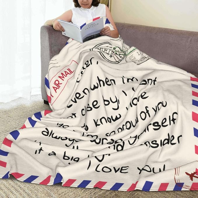 Sister's Super Soft Flannel Throw Blanket for Sisters - Graduation, Birthday, Mother's Day, Christmas, Valentines Day - Bed, Couch (60x80)