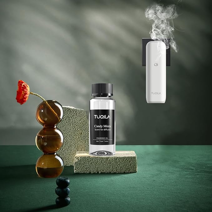 Hotel Waterless Diffuser Oil Candy Mints, Essential Scent Oil Usage Cold Air Waterless Diffuser, Luxury Scents Oils Fragrance Bottle120 ML Home Natural Flavour