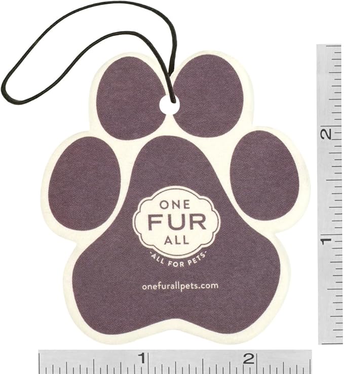One Fur All Pet House Car Air Freshener by, Pack of 4 – Sunwashed Cotton - Non-Toxic Air Freshener, Pet Odor Eliminating Air Freshener for Car, Ideal for Small Spaces, Dye Free Dog Car Air Freshener