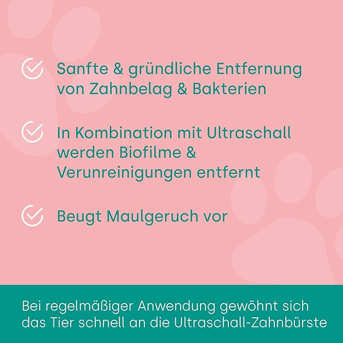 Emmi-pet Ultrasonic Toothpaste with Nano-Cleaning-Bubbles (New Extra Mild Formulation Suitable for All Pets)