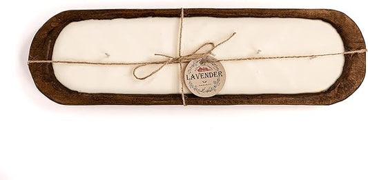 Red Barn Candle Company Wood Dough Bowl Candles | 100% Natural Soy Wax & Essential Oil Infused | Odor Eliminating + Pet Safe | Scented Candle Gifts for Men & Women (Christmas Tree, 5-Wick)