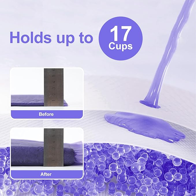 Cat Pad Refills for Litter Box, 16.9"x11.4" Odor Control Cat Pee Pads with Activated Carbon for Breeze Litter System(50Counts/Purple)