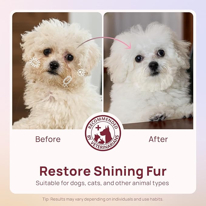 HICC PET Cleaning Deodorizing Wipes for Dogs & Cats, Vet Recommended Nourishes Smoothes Fur Grooming Wipes, Fermented Coconut Oil Grooming Body, Horse Skin, Coat & Hoof, 400 Count, Unscented