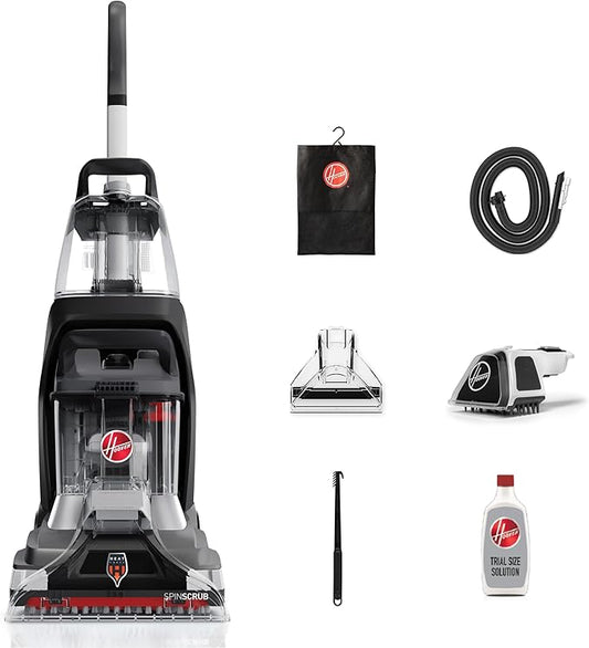 Hoover Powerscrub XL Pet Carpet Cleaner Machine, Upright Shampooer, FH68050, Black
