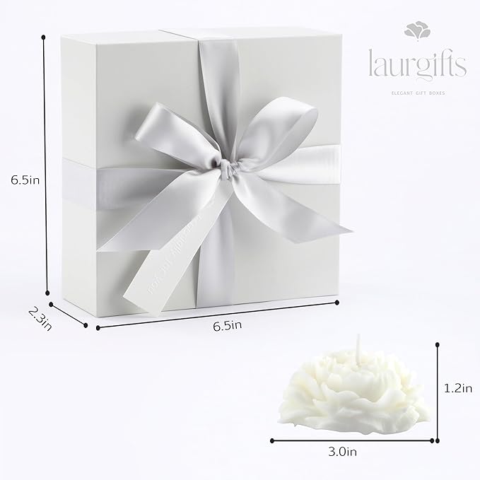 Sweet Coconut Small Spa Gift Set for Women – Relaxation Gift Basket with Candle, Soap, Salt Scrub & Shower Steamers – Unique Birthday, Bridal Shower, Christmads, Thank You & Self Care Gifts