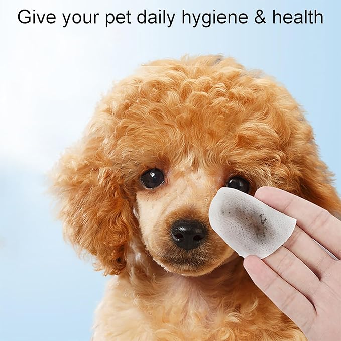 E I F E R 30-Pack Pet Cleaning Glove Wipes, Disposable Dog Bathing & Deodorizing Wipes, Cat Grooming Wipes, Dry Shampoo Pet Wipes, Plant-Based Formula, Non-Woven Fabric, Individually Wrapped