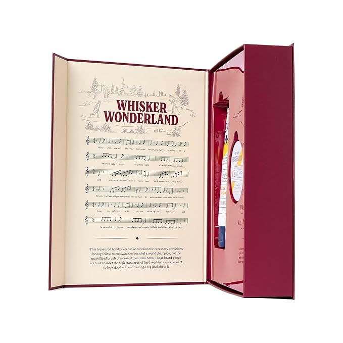 Duke Cannon Whisker Wonderland Beard Care Gift Set – Beard Wash + Beard & Face Lotion – Holiday Kit for Men – Barley & Wheat Protein – Vitamin B & E – Light Citrus Scent – Grooming Gift