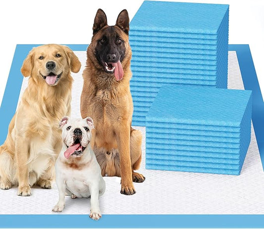 JollyMate Dog Pee Pads Extra Large 36"x36", 30 Pack X-Large Super Absorbent Pet Training Pads with Adhesive Tabs, 6 Layers Thick Leak-Proof Potty Pads for Dogs and Puppies