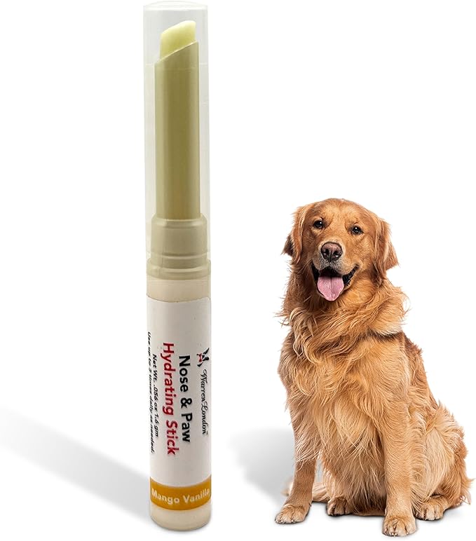 Warren London Nose & Paw Balm Stick for Dogs | Hydrating Moisturizer for Dry, Cracked Paw Pads | Soothes & Protects Dog Paws and Noses | Easy Glide-On Application