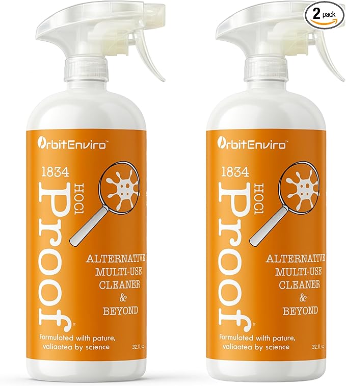 Hypochlorous Acid Cleaner | HOCl 500 PPM | Multi-Surface Cleaner for Home, Gym, Office, Pets & Commercial Use | 32 fl oz - 2pack