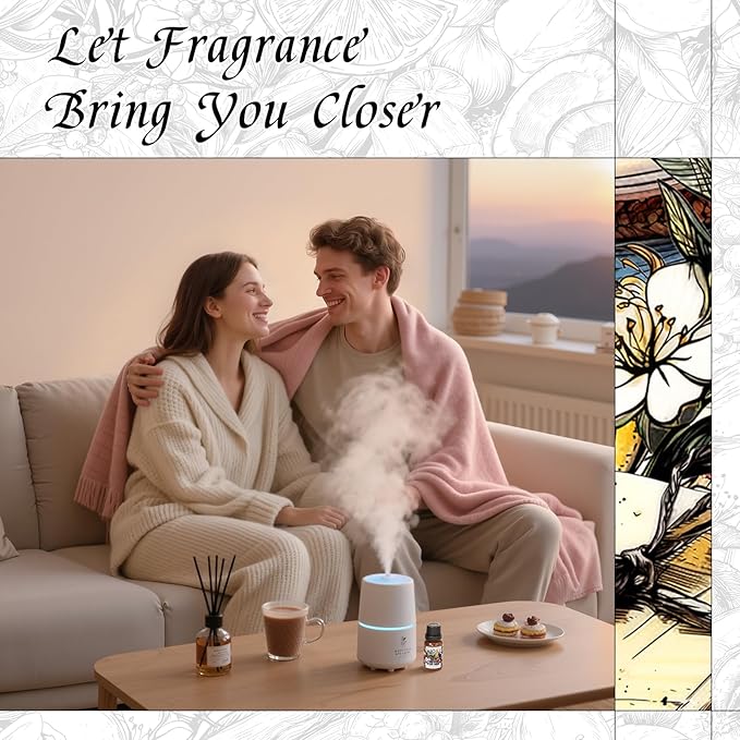 HIQILI Diffuser Oil for Humidifier & Reed Diffusers, Suitable for Home and Other Scenarios, Long Lasting Scent - for Her, 0.34 Fl Oz