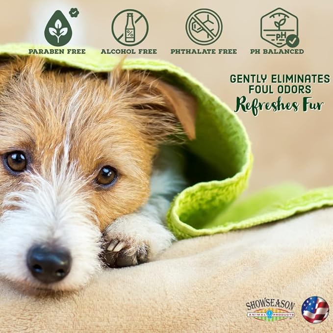 Showseason® Sugar Cookie Pet Conditioner 1 Gallon | Long-Lasting Odor Eliminator | Paraben-Free | Biodegradable and Non-Toxic | Made in The USA