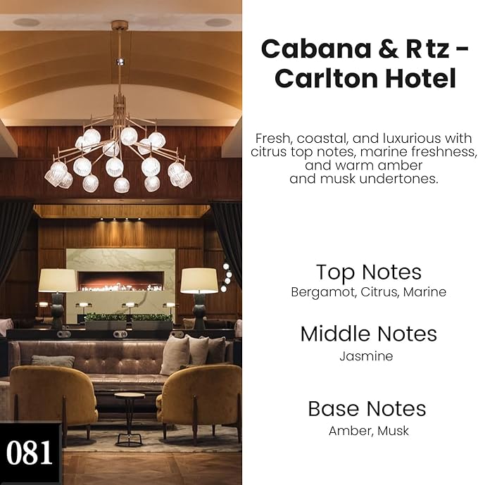 C Classy Car Air Freshener Hanging 2 Pack, Cabana Hotel Scent,Essential Oil Diffuser for C ar, Long-Lasting Fragrance, Car Air Fresheners for Women & Men Gift, Made in USA