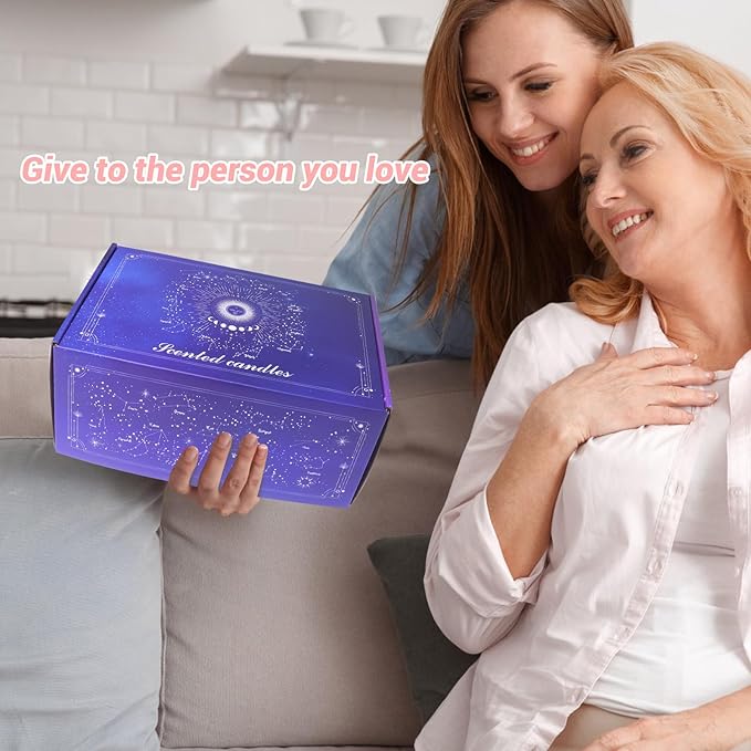 12 Constellation Scented Candles Gift Sets | Soy Wax Travel Tins Candles with Essential Oils |12 Scents Aromatherapy Relaxation Jar Candles for Home | Birthday, Christmas Gift Set for Women/Men