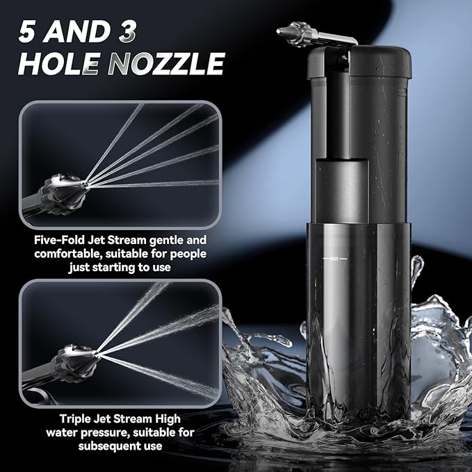 Ear Wax Removal - Electric Ear Cleaner, Ear Cleaning Kit with 5 Pressure Modes, Safe and Effective Ear Cleaning Tool, Ear Irrigation Flushing System with USB Rechargeable