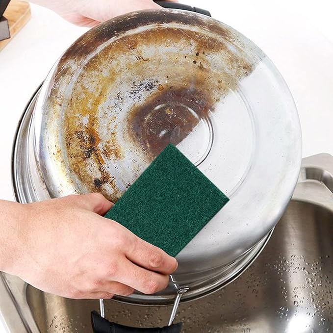 Heavy Duty Scrub Sponge, Scratch Free Home Kitchen Dual-Sided Dishwashing Sponge, Sponge scouring pad,for Kitchen, Sink, Dish, Bathtub, Wall 10PCS