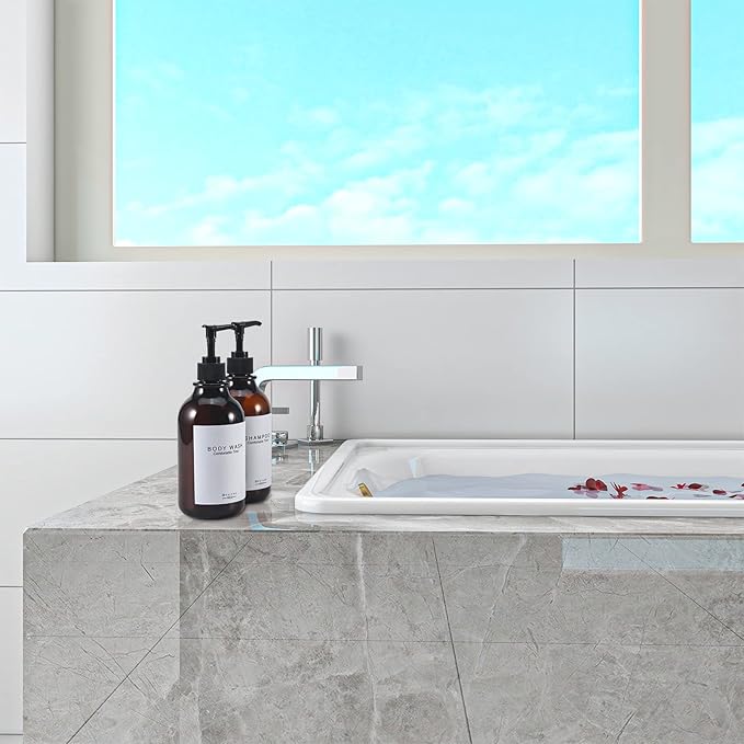 Shampoo and Conditioner Dispenser for Shower Wall,Shower Soap Dispenser 3 Chamber No Drill,Refillable for Shampoo Lotion Oil Shower Soap Hand Soap and Dish Soap…