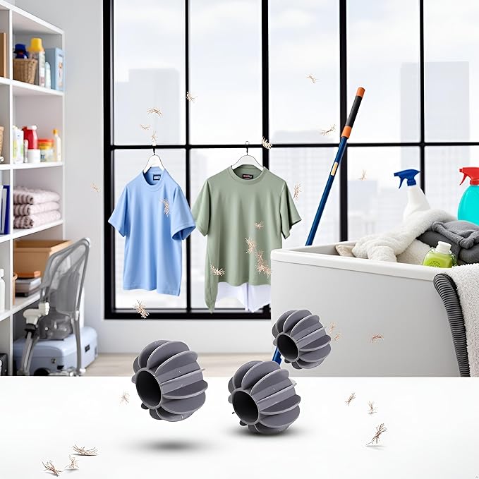 6Pcs Gray Laundry Ball Silicone Clothes Hair Cleaning Tool Pet Hair Remover Laundry Lint and Pet Hair Remover Balls for Reusable Cat Washing Hair Ball Catcher Laundry Machine Lint Removers