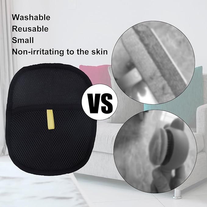 2pcs Pet Hair Remover Gloves, Washable and Reusable Electrostatic Grooming Gloves Cleaning Tool for Pet Room Clothing