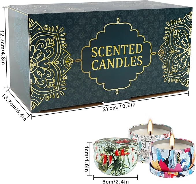 24Pack Scented Candles,Soy Wax Travel Tin Jar Candles,Aromatherapy Candles for Home 2.5 OZ Scented Candles for Mom for Christmas Candles, Birthday, Thanksgiving, Mother's Day,Valentine'sDay