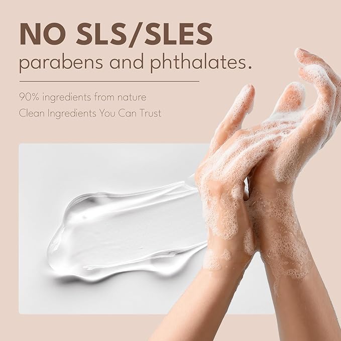 ROMIIE ZOI Liquid Hand Soap Refill Gift Set-3 Pack, Cruelty-Free and Biodegradable Formula, Moisturizing Hand Wash with Essential Oil for Sensitive Skin, Sandalwood Scent (26Fl Oz x 3)