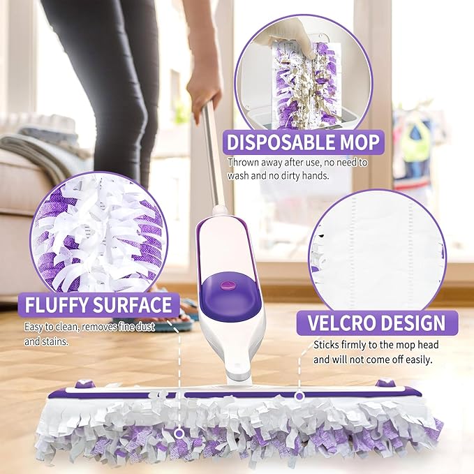 25PCS Disposable Mopping Pads Refills for Swiffer PowerMop,Replacement with Swiffer Power Mop Refills for Swiffer Power Mop Pads Multi-Surface for Floor Cleaning