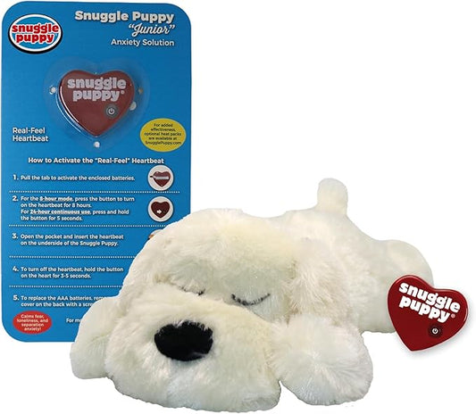 Original Snuggle Puppy Toys for Small Breeds - Heartbeat Puppy for Dogs - Pet Anxiety Relief and Calming Aid - Comfort Dog Toys for Behavioral Training. Heat Pack not Included