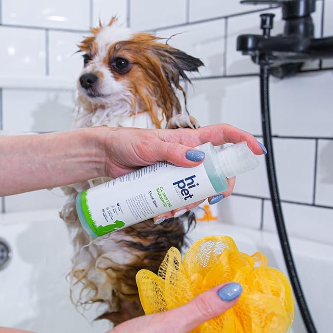 Hi Pet Clarifying Pet Shampoo, Cat and Dog Shampoo for Smelly Dogs and Cats, Deaply Clean for Healthier and Shinier Fur, Nourishing and Moisturizing Effect, 6.7 Fl Oz