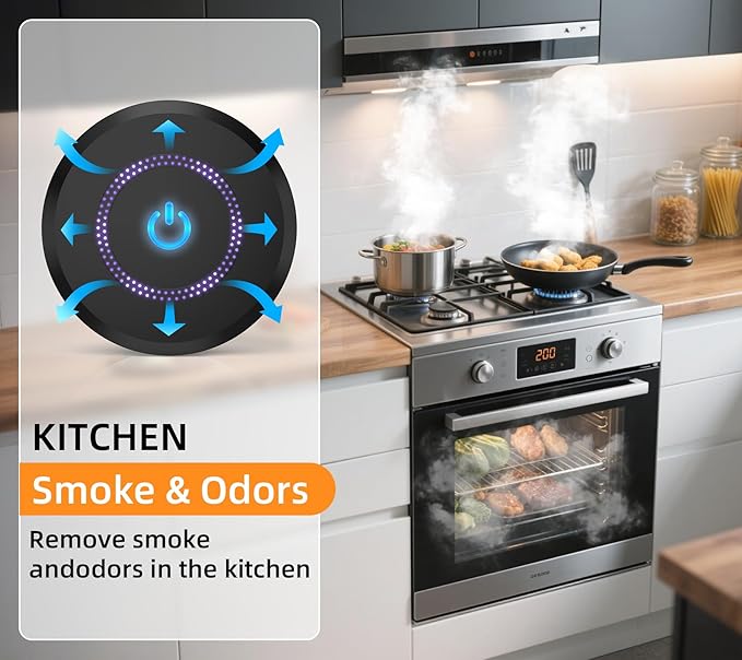 Ozone Odor Eliminator for Strong Odor 99% Cat Litter Deodorizer Dog Poof Odor Removal Air Ionizers for Home Portable Air Purifier Bedroom Toilet, Kitchen, Pets, Shoe, Smoke, Formaldehyde Air Freshener