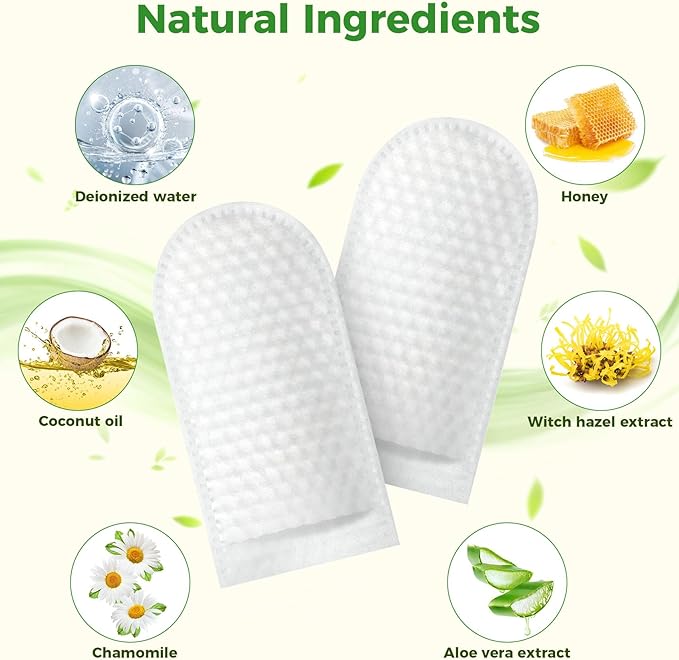 60 Pcs Dog Ear Cleaner Wipes, Ear Finger Wipes for Dogs & Cats, Dog Ear Wipes- Cleaning, Soothing, & Deodorizing Itchy Ears, Pet Health Supplies for Dog Small Animal Cat