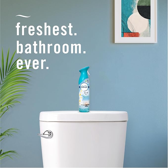 Febreze Air Mist Air Freshener Spray, Odor-Fighting Room Spray, Air Fresheners for Home and Bathroom and Kitchen, Aerosol Can, Bora Bora Waters Scent, 8.8oz, 1 Count