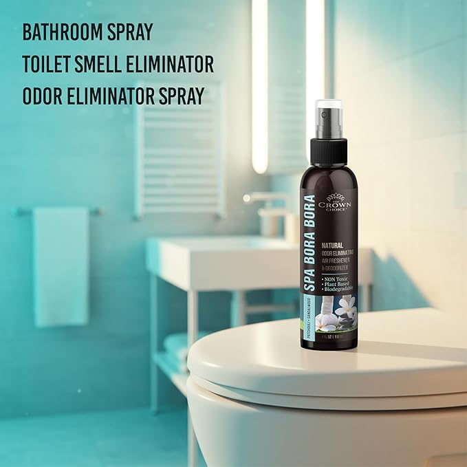 Non-Toxic Odor Eliminator, Natural Sandalwood & Patchouli Air Freshener Spray for Home, Room, Closet & Couch Deodorizer, Long Lasting Bathroom & Toilet Freshener, Safe for Kids & Pets - 4 oz Pack of 1