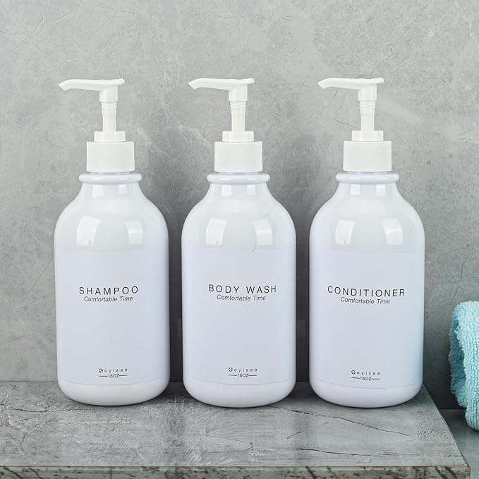 Shampoo and Conditioner Dispenser for Shower Wall,Shower Soap Dispenser 3 Chamber No Drill,Refillable for Shampoo Lotion Oil Shower Soap Hand Soap and Dish Soap