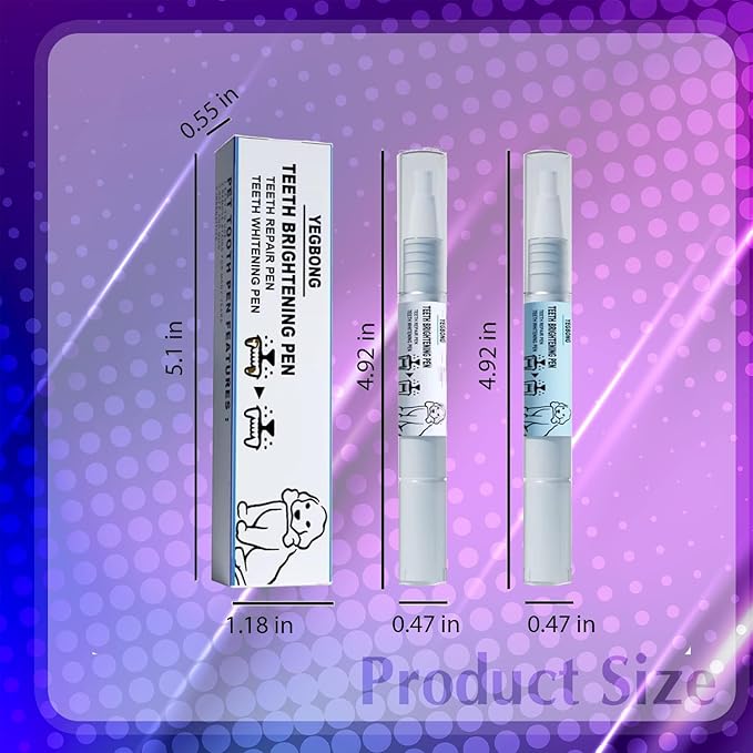 New Pet Toothbrush Pen - Upgraded Dog Teeth Cleaning & Repair Kit | Dental Care Pen for Dogs & Cats | Fresh Breath & Oral Hygiene Solution