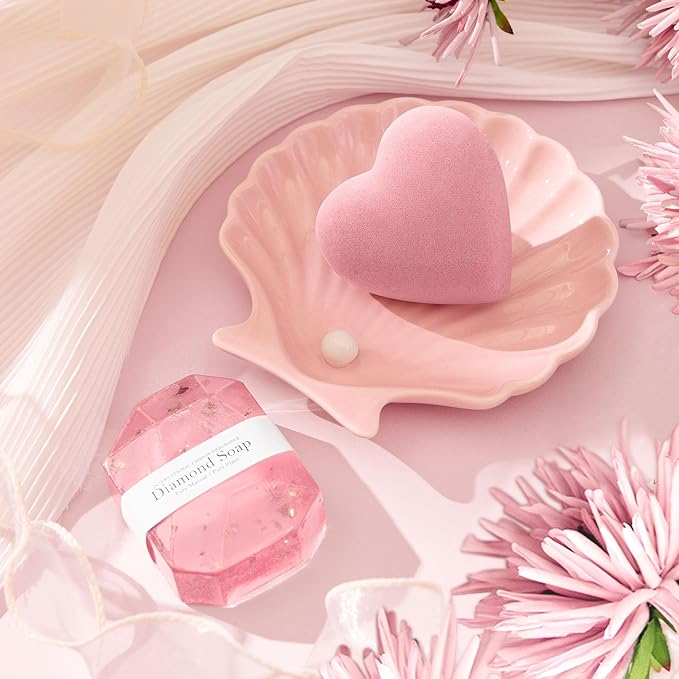 Birthday Gifts for Women, Self Care Get Well Soon Gifts, Luxury Rose Spa Bath Gift Basket - Unique Christmas Valentines Day Mothers Day Gifts for Mom Grandma Daughter Her Wife Girlfriend