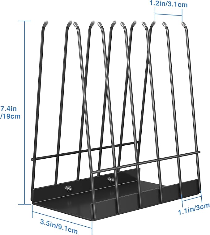 Reusable Bags Drying Rack: Stainless Steel Multiple Kitchen Storage Organizer for Plastic, Gallon, Snack, Sandwich bags, Desktop Book Shelf, Dresser Storage Rack