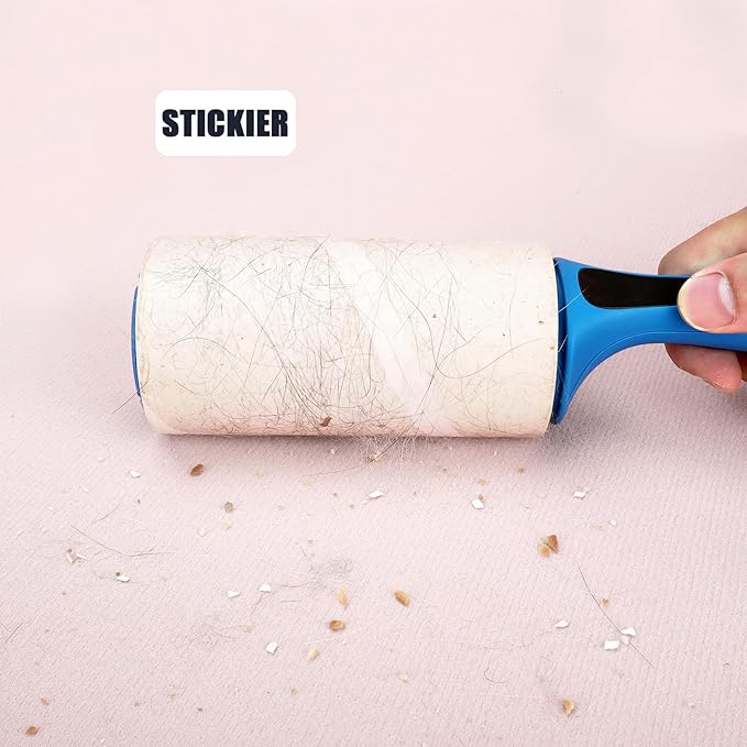 4.6 inch Giant Lint Roller Refills Only Compatible with Evercare Giant Lint Rollers and T Handle Pet Hair Roller, 50% More Pickup, 60 Sheets per Refill, 6 Pack, 360 Sheets Total