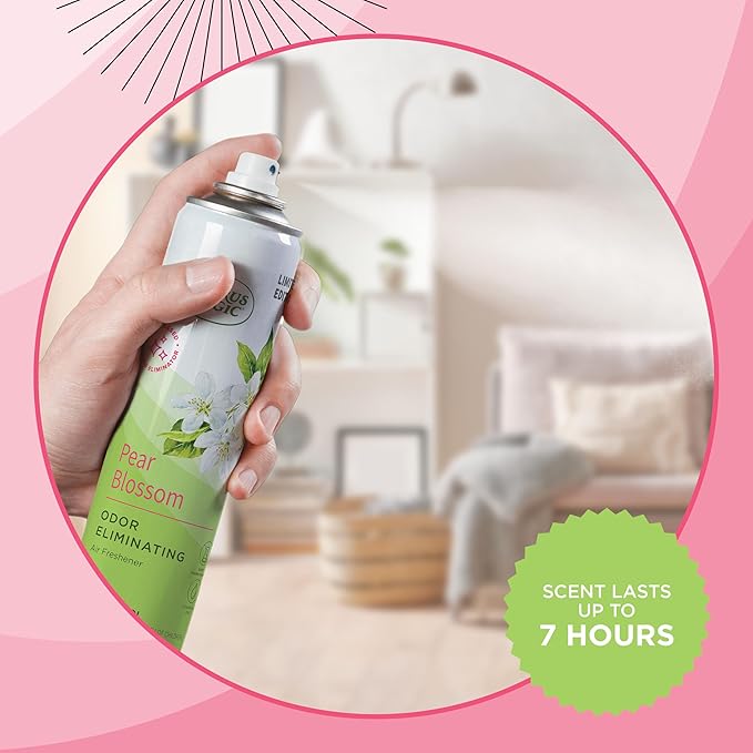 Citrus Magic Limited Edition Odor Eliminating Air Freshener Spray, Pear Blossom, 3-Ounce, Pack of 3