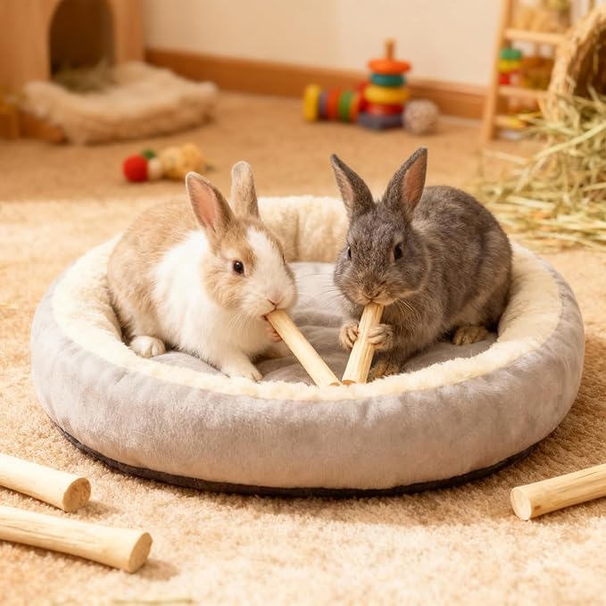 2.2Lb/1000g Natural Sweet Bamboo Chew Toys Chew Sticks Bamboo Sticks Teething Toy for Rabbit, Bunny, Guinea Pig, Hamster, Chinchilla, Bunny, Rat and Other Small Animals