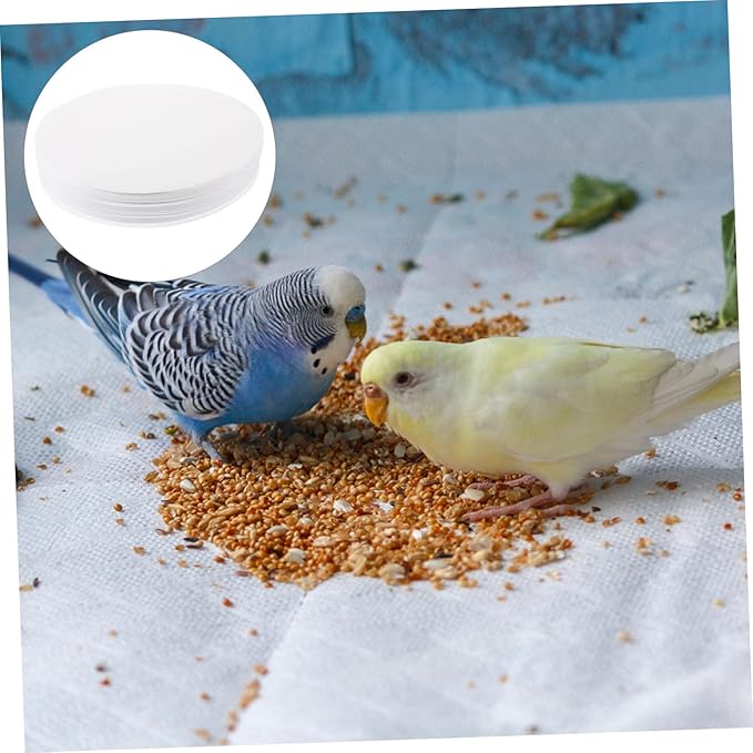 100Sheets Disposable Bird Cage Liner Papers Absorbent Cushions for Parrots Fit for Cages Bird Cage Accessories