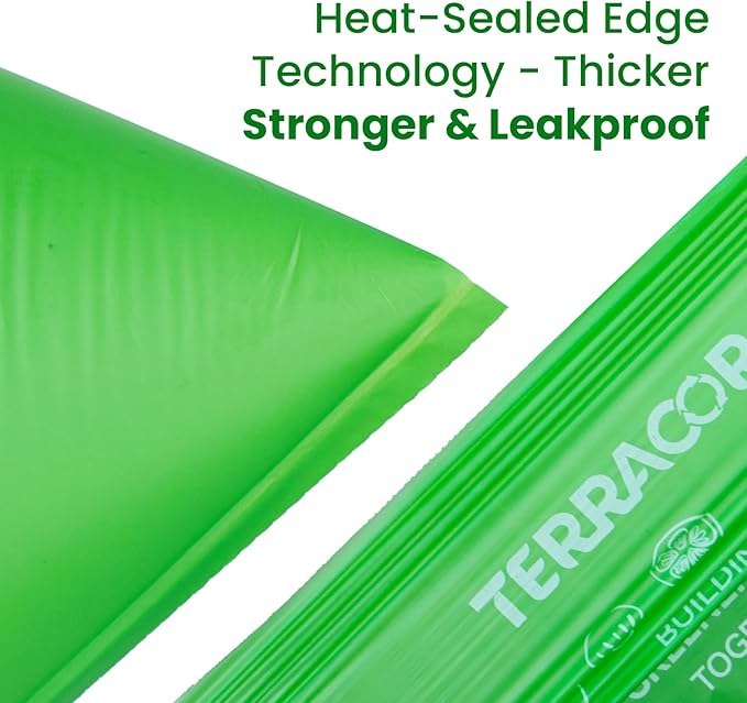 13 Gallon Compostable Trash Bags Drawstring, Heavy Duty Extra Thick 1 Mil, 35 Bags, Tall Kitchen Food Scrap Waste Bag, ASTM D6400